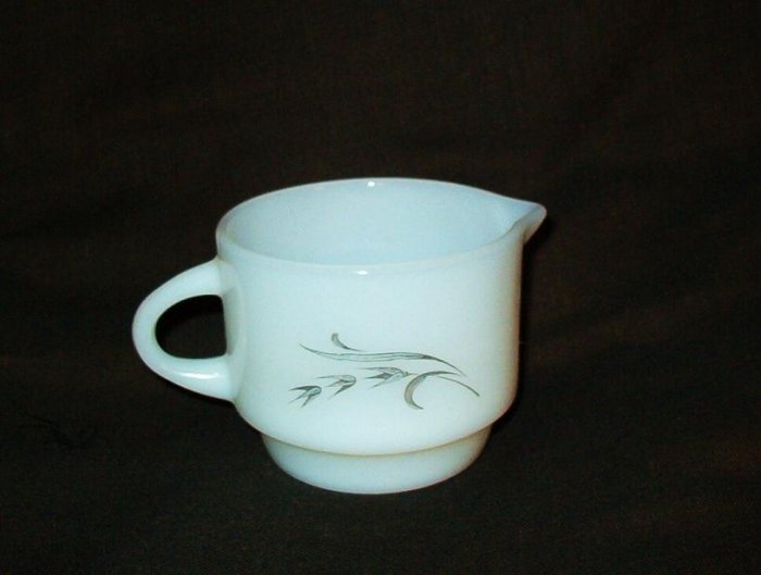 Anchor Hocking Creamer - Harvest - Silver Wheat Pattern Vintage Exc Cond
