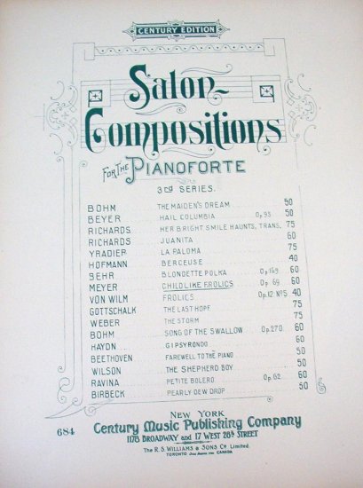Childlike Frolics Kindliche Neckerie Sheet Music by L Meyer 1911