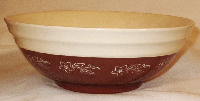 Oxford Stone Ware Stoneware Big Mixing Bowl Snow Flower Snowdrop
