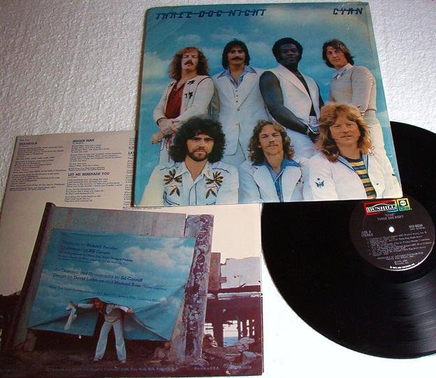 Three Dog Night Cyan lp Lyric Sleeve - DSX 50158