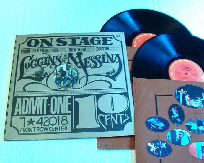 Loggins and Messina On Stage 1974 Double Record Album lp One Owner
