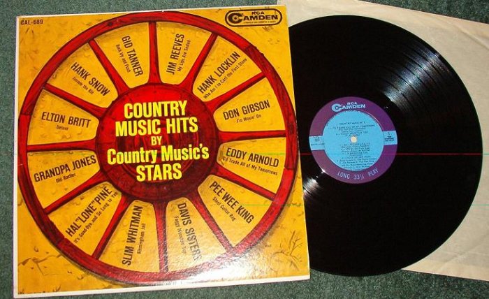 Country Music Hits by Country Musics Stars lp 1962 vgc One Owner