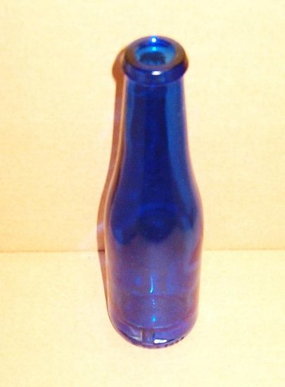 Cobalt Blue Bottle 8 Inches Tall in Excellent Condition