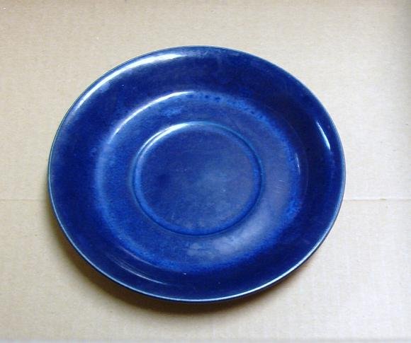 Antique Dark Blue Saucer