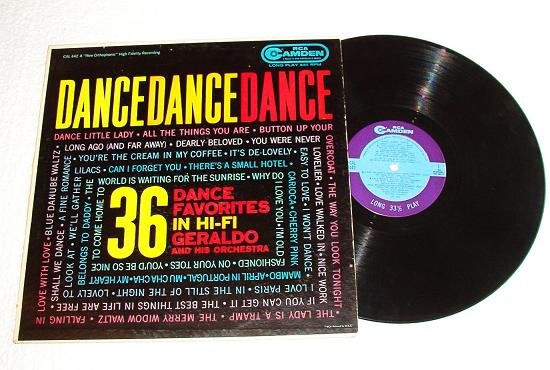 Dance Dance Dance 36 Favorites - Geraldo 1958 lp rca Camden