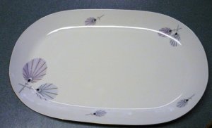 Bavaria Eberthal W Germany 13 inch Serving Platter Flower Pattern Rare Exc Vintage