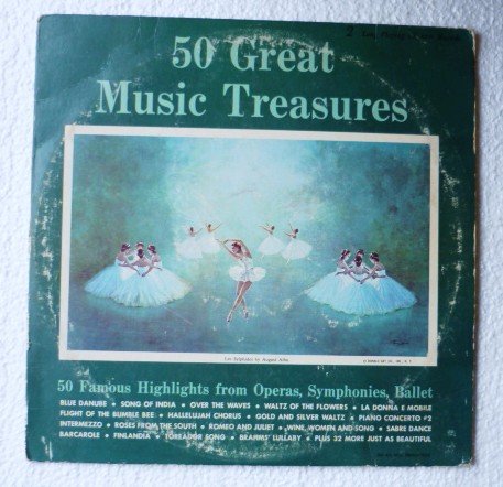 50 Great Music Treasures lp Many Artists Operas Symphonies Ballet
