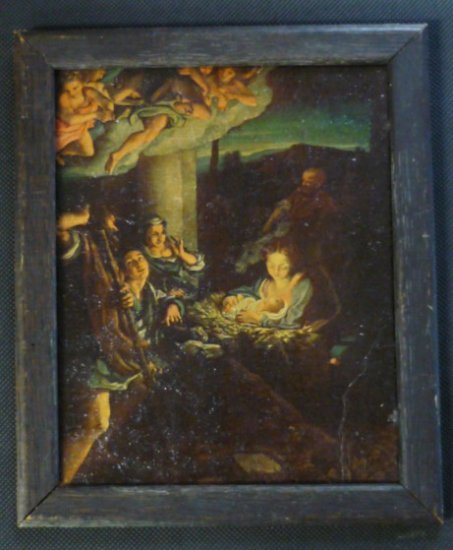 Holy Night The First Christmas Morn Correggio Framed
