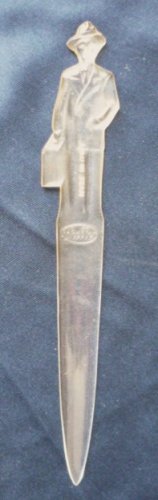 Vintage Fuller Brush Letter Opener Promotional Premium ~ Clear Plastic