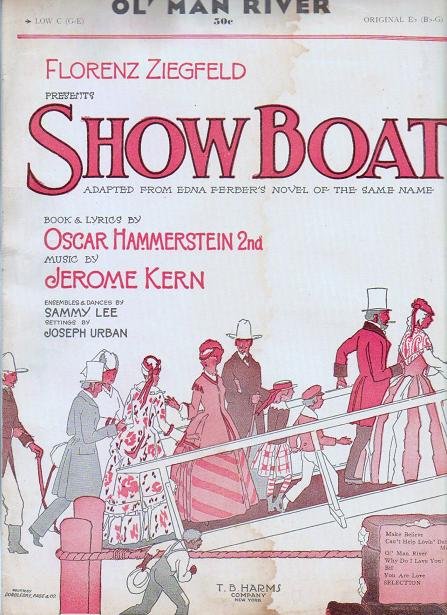 Ol Man River from Florenz Ziegfelds Show Boat 1927 Sheet Music