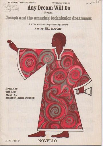 Any Dream Will Do satb Novello Sheet Music Arranged by Bill Sanford - 1971