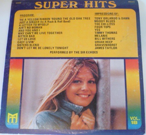 Super Hits lp Vol 18 - Music Trends - Sir Echoes mts-2118