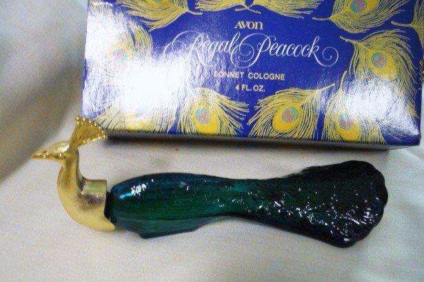 Vintage Avon Sonnet Cologne - Peacock Decanter/Bottle Unused in Original Box