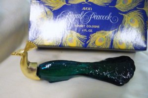 Vintage Avon Sonnet Cologne - Peacock Decanter/Bottle Unused in Original Box
