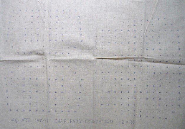 Chair Pad No 142Q Punch Needle Canvas by Lily 22 x 30 Vintage but New