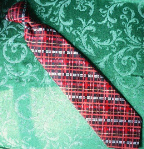 Grants Menswear Necktie by Snapper - Vintage Red Black and White