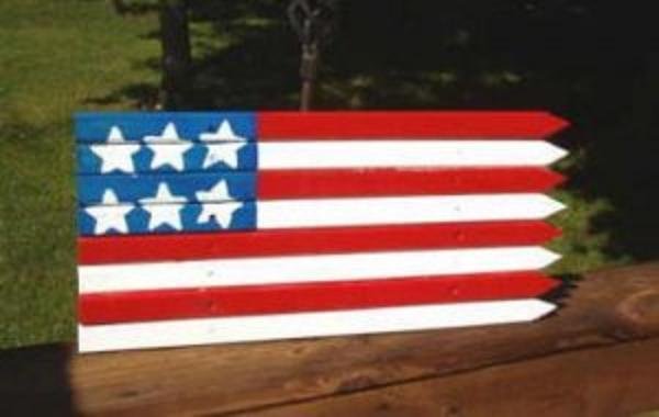 American Flag USA Wooden Hand Crafted and Designed ~ Brand New Home Decor