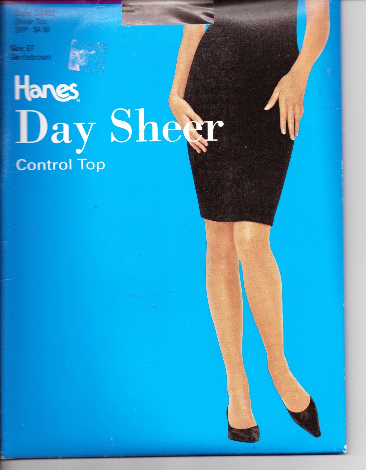 NEW Hanes Day Sheer Pantyhose Control Top Gentlebrown Size EF