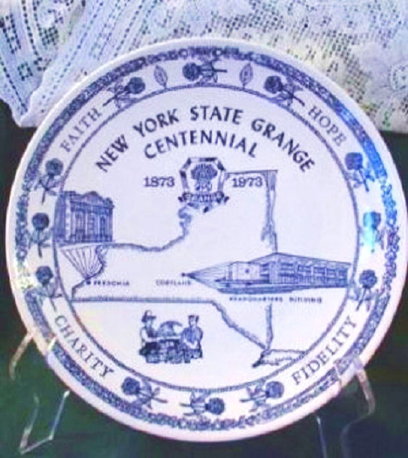 New York State 1873-1973 Centennial Grange Plate Mint - Fraternal Collectible