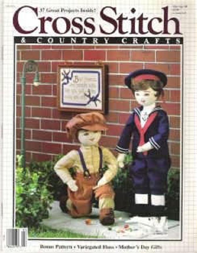 Cross Stitch and Country Crafts Magazine 37 Projects March / April 1988 Easter Mothers Day