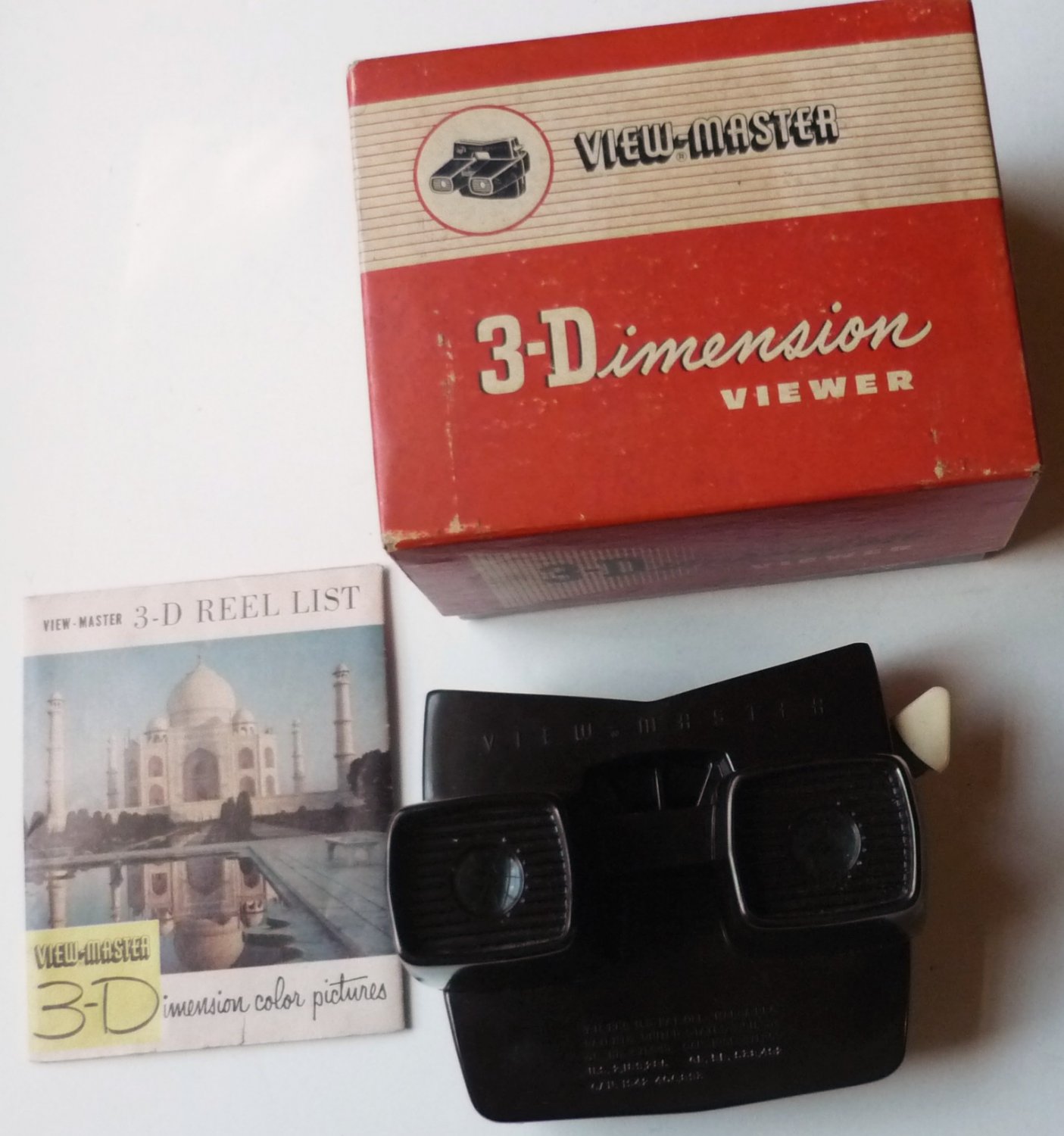 View Master Model E Brown Bakelite w Original Box and Paperwork USA