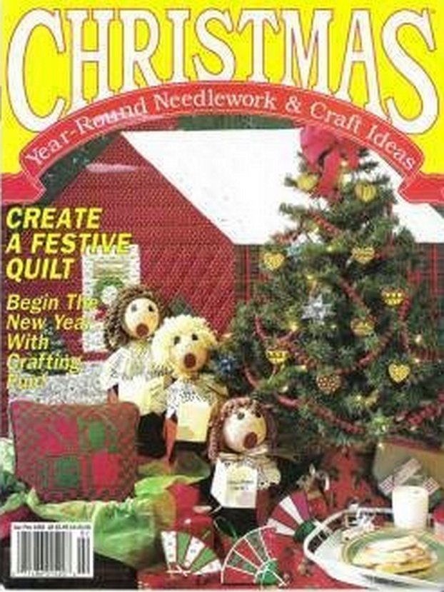 Christmas Year-Round Needlework and Craft Ideas Magazine 1992 Ornaments, Xmas Bunny, Tote, Pillows