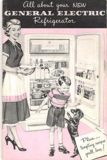 All About Your New General Electric Refrigerator 1940s Original Manual with Recipes Vintage Book