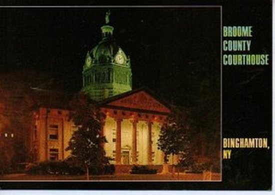 Unused Broome County Courthouse Binghamton NY Postcard 1970s