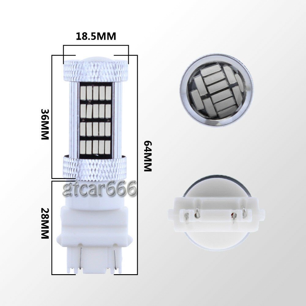 2pcs 92 4014 SMD Green 3157 4114 4157 LED DRL Driving Daytime Running