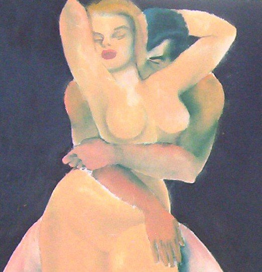 Lover's Embrace A.E. Ingram original artwork