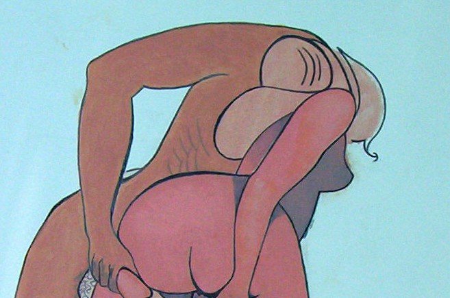 Lust and Animal Instincts - an oil (unfinished) A.E. (Ted) Ingram