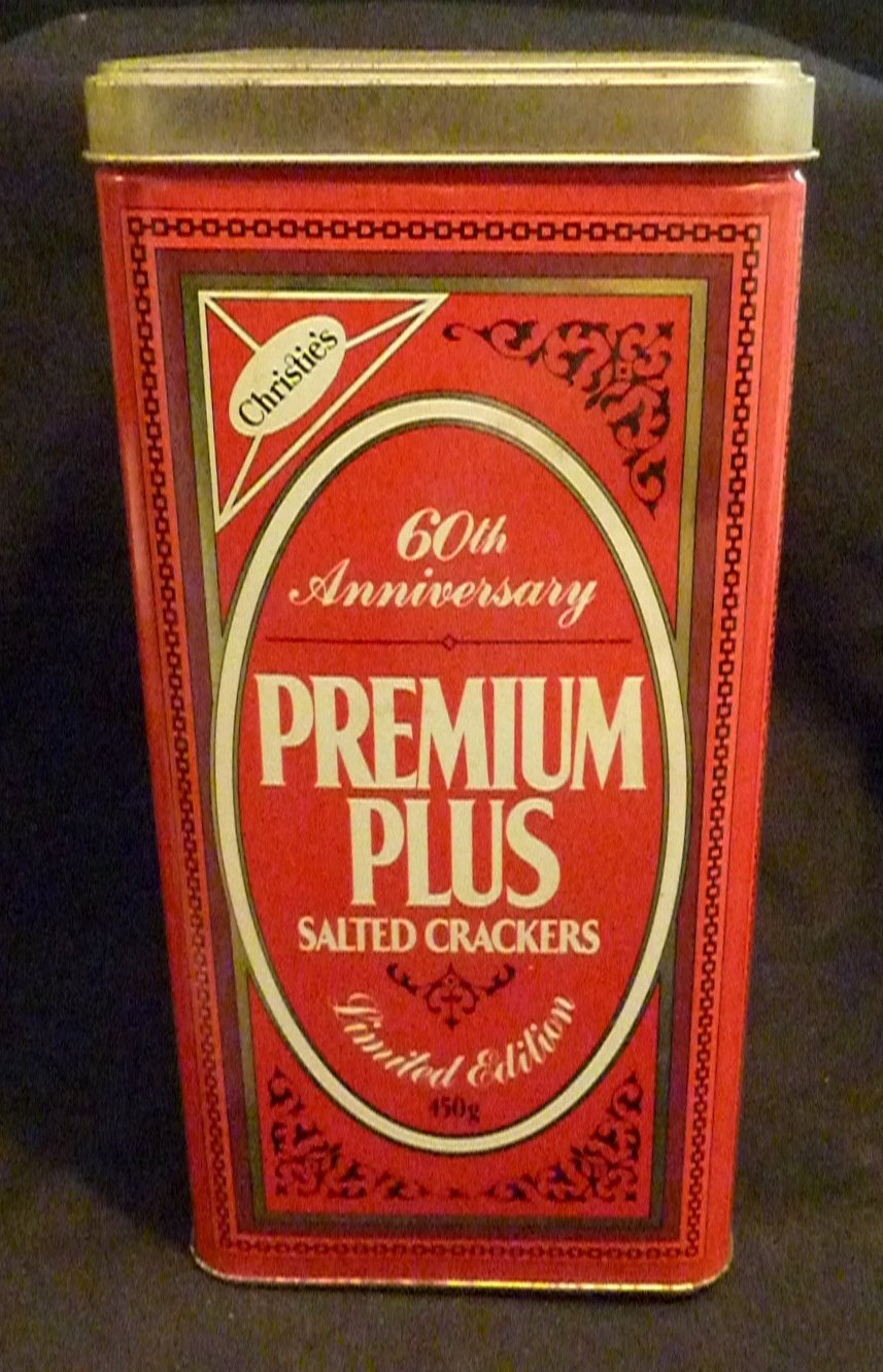 Christie's 60th Anniversary Premium Plus Salted Crackers Tin
