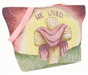 *Sale* He Lives Tapestry Tote Bag