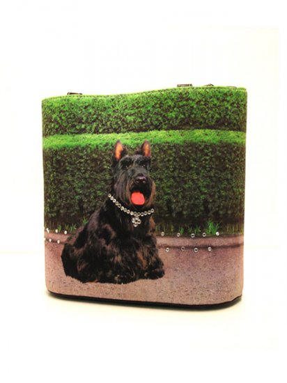 Dog Print Scottish Terrier Large Bucket