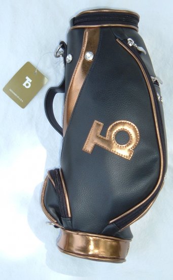 Faux Leather Mini Golf Handbag Gold or Silver