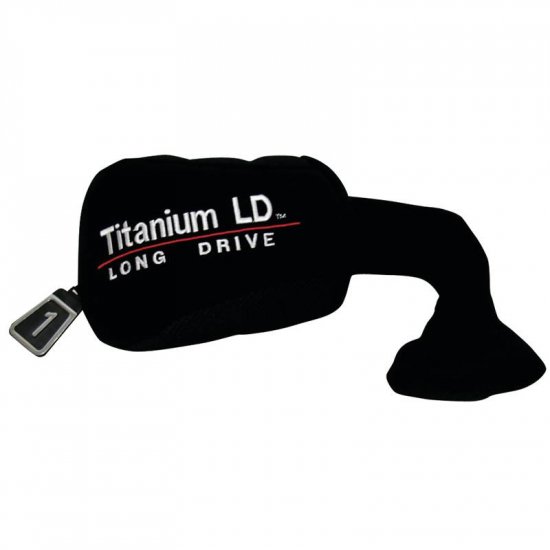 TITANIUM LD GOLF CLUB COVER W/INTERCHANGEABLE NUMBERS