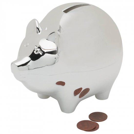 STERLINGCRAFT SILVERPLATED PIGGY BANK