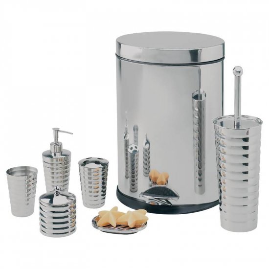 WYNDHAM HOUSE 7PC STAINLESS STEEL BATHROOM SET