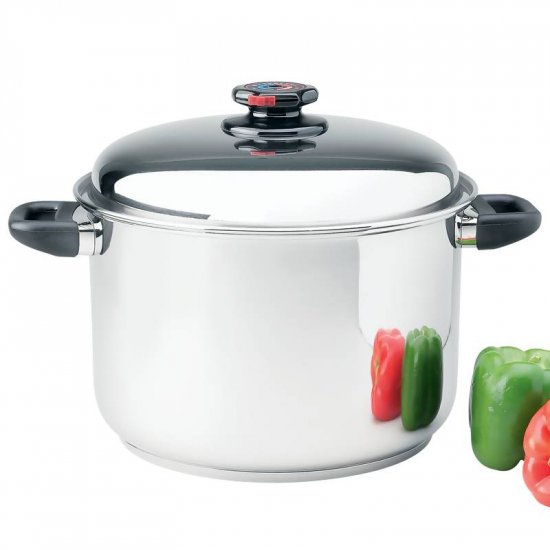 STEAM CONTROL 12QT 9 ELEMENT 304 SURGICAL STAINLESS STEEL STOCK POT 3GAL