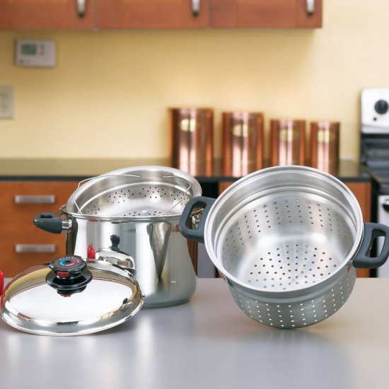 STEAM CONTROL 8QT STAINLESS STEEL SPAGHETTI COOKER