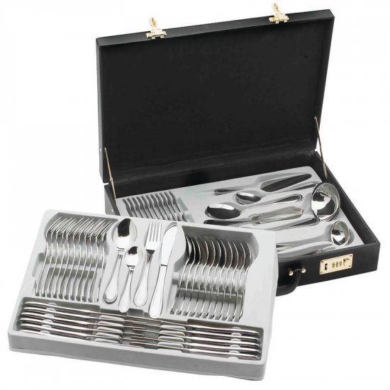 STERLINGCRAFT 72PC 18/10 STAINLESS STEEL FLATWARE AND HOSTESS SET