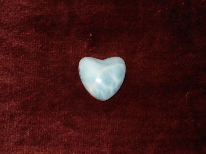 HEART SHAPED LARIMAR CABOCHON From the Dominican Republic