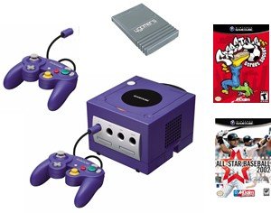 Nintendo GameCube Variety Bundle - 2 Games, 2 Controllers, Memory Card and More