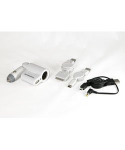 Ultimate Car Charger for iPod/ PSP/ DS/Mp3 player with DC Out