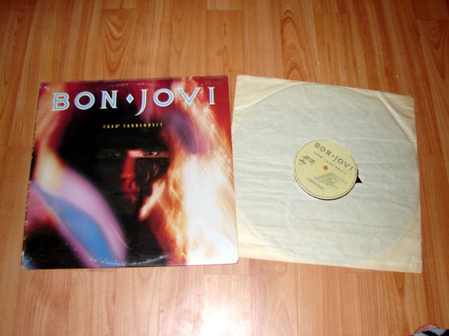 BON JOVI 7800 FARENHEIT VINYL LP RECORD