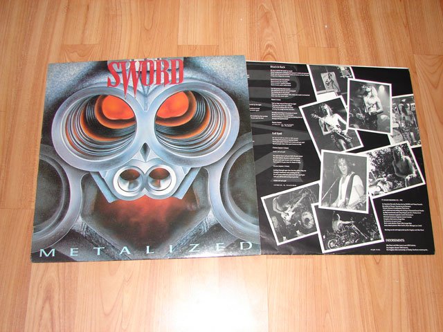 SWORD METALIZED VINYL LP RECORD
