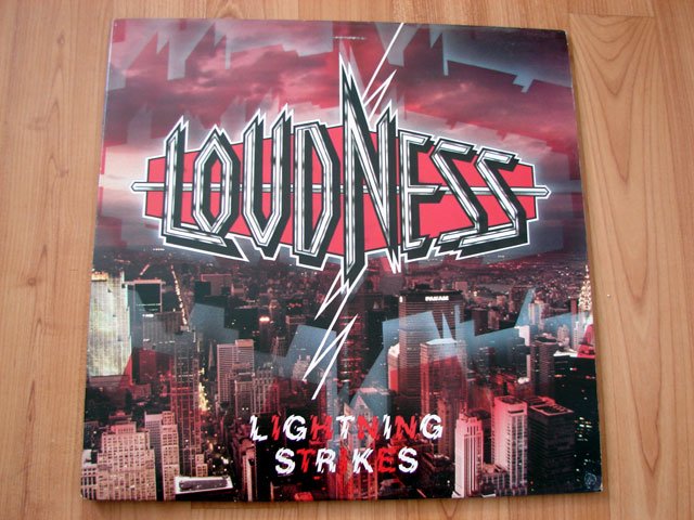 LOUDNESS LIGHTNING STRIKES VINYL LP RECORD