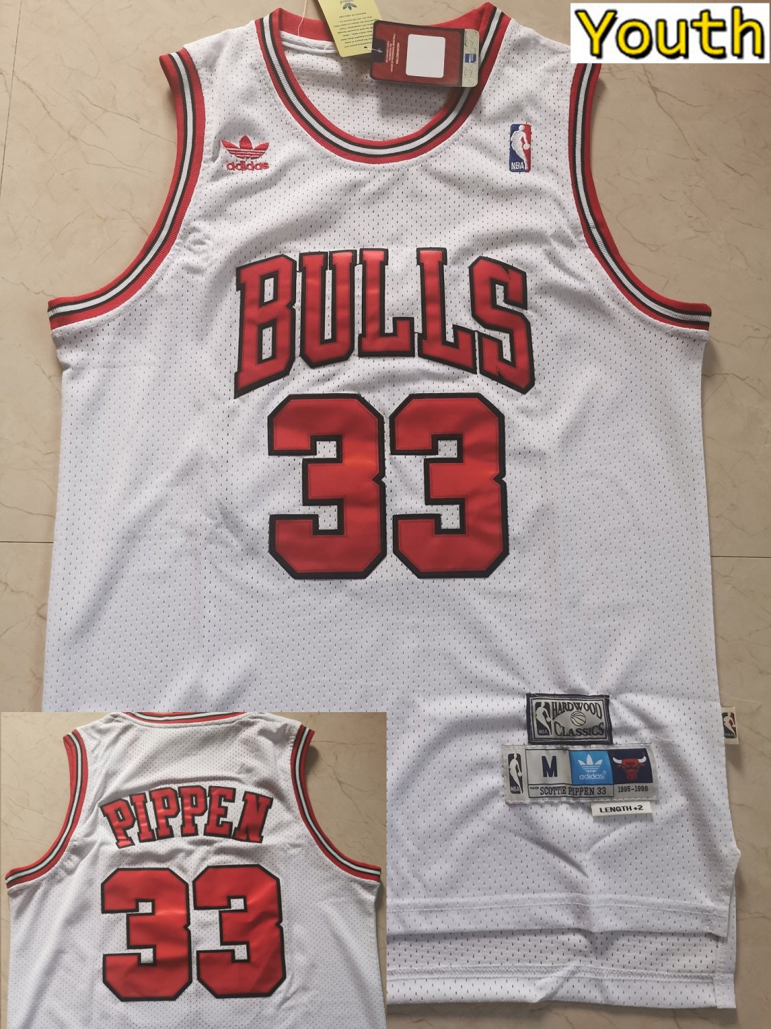 white pippen jersey
