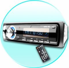 MP3 MP4 WMA 1-Din Car DVD Player - SD Card Reader