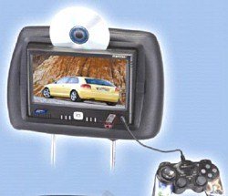8.5-inch TFT-LCD Headrest all in One Car, DVD Player, Wireless IR With USB SD/MMC Card Reader